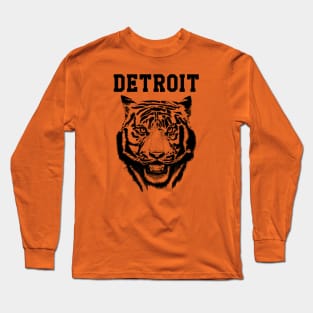 Tiger from Detroit design Long Sleeve T-Shirt